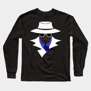 Lady White shush (afro): A Cybersecurity Design Long Sleeve T-Shirt